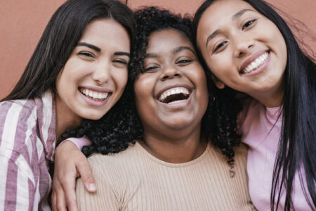 Multiracial young women making a community - Cake Therapy